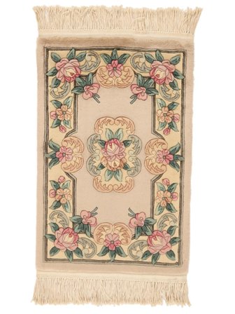 Tkany Ręcznie Chińskie 90 Line Dywan 60X90 Wełniany Brunatny/Pomarańczowy Mały