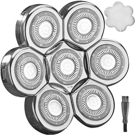 7 Hoveder Barbermaskine Udskiftningshoveder, Universelle Barbermaskinehoveder 7 Blade 7D Udskiftningsbarbermaskine Hovedblade 7 Hoveder 