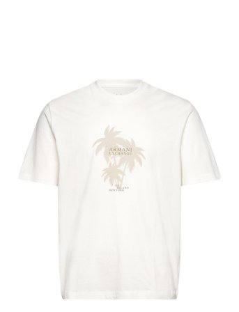 T-Shirt Tops T-Kortærmet Skjorte White Armani Exchange