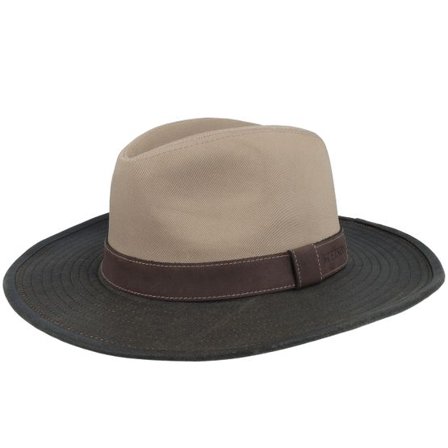 Stetson - Beige Hatt - Outdoor Cotton Co/Pes Beige/Brown Traveller @ Hatstore