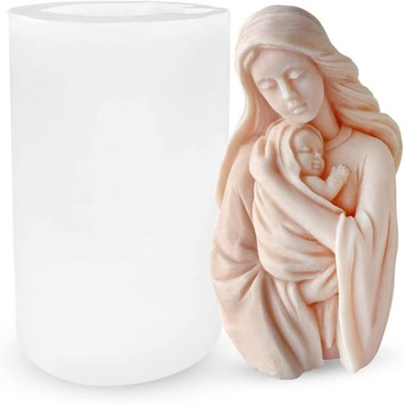 Virgin Mary Silikone Lyseforme Resin Støbning Silikone Forme
