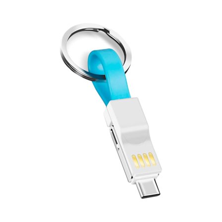 Multifunktionelle opladningsnøgleringe USB C Universelt smartphone-kabel med magnetiske vedhæftninger Smartphone-nøgleringe Kabel 14 cm