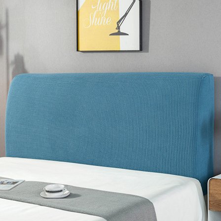 Sengegavlbeskyttelse (egnet for 200 cm sengegavl), stretch sengetrekk dekorativt støvtrekk