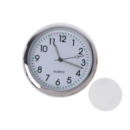 Universal Car Clock Stick-On elektronisk ur Dashboard Noctilucent Decoration F