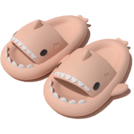 Shark Haj Tofflor, Lämplig för vuxna och barn Söt Tjock Sula Hajar Halkfria Tofflor Inomhus Duschtofflor Sandaler Shark Slippers