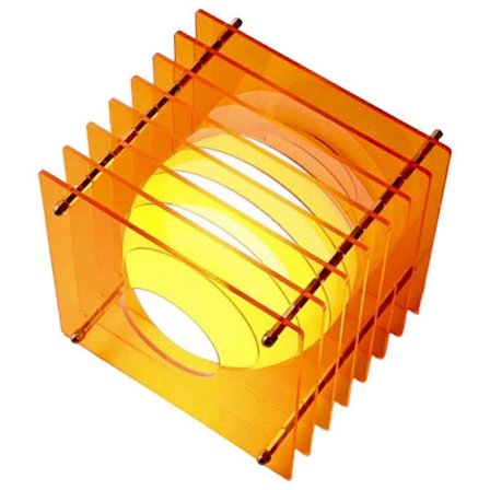 Kunstnerisk Skrivebordslampe Atmosfære Akryl Genopladelig Natlampe Design til Kontor, Stueindretning[D]