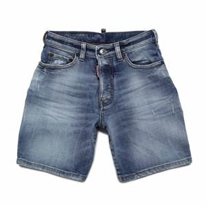 Kids - Dsquared2 Blue Denim Bermuda Shorts 12 Years - Shorts - 12 years - Blue