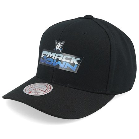Mitchell & Ness - Černá snapback Kšiltovka - Smack Pro Crown WWE Black Adjustable @ Hatstore