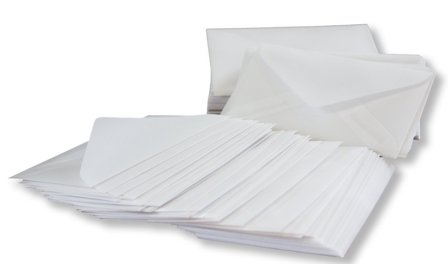 700 luksus pergamynkuverter 7,5 x 11,5 cm