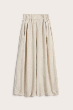 Kappahl | Linnebyxor wide fit Beige XL | Beige