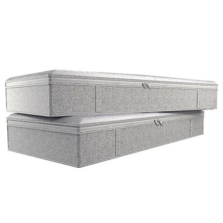 Foldbare Under-Sengposer Under-Seng Opbevaringskasser Tykke Åndbare Under-Seng Tøj Opbevaringsposer Lynlås