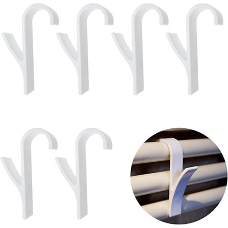 - Kylpyhuoneen Patterinpyyhekoukut - 6 Kpl Valkoinen