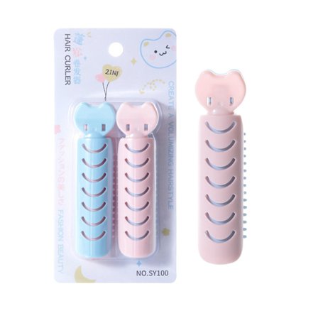 2 st Luftbangs Fluffig Locktång Hårvänlig Naturlig Effekt Långvarig Look För Kvinnor Hårstyling