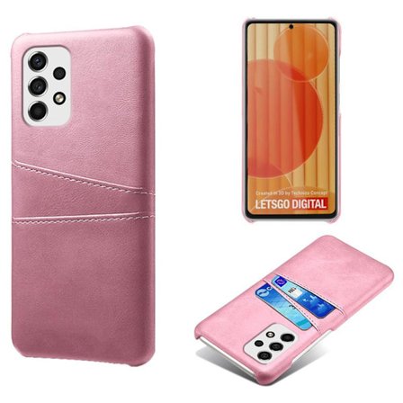 SKALO Samsung A53 5G PU-nahkainen Korttikotelo - Pinkki