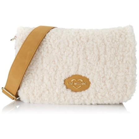 Love moschino handväska - JC4383PP0FKN110A - JC4383PP0FKN1, axelväska för kvinnor, Vit, One size