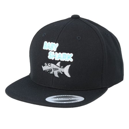 Kiddo Cap - Svart Keps - Kids Baby Shark Black Snapback @ Hatstore