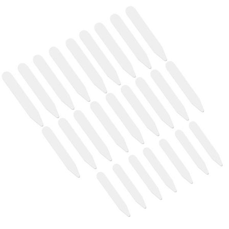 Vorcool 200 st Plast Vita Skjortkragar Hållare Förstyvningar i 3 Storlekar