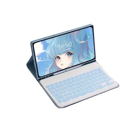 Bluetooth Tangentbordsfodral med Bakgrundsbelyst Tangentbord - Kompatibelt med Samsung Tab S10 FE Plus 13.1 tum 2025