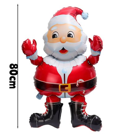 150cm Suuri Joulu Alumiinifolio Ilmapallo Söpö Karhu Joulukuusi Joulupukki Pennun Seisova Ilmapallo Joulukoriste Juhlatarvikkeet (FMY)