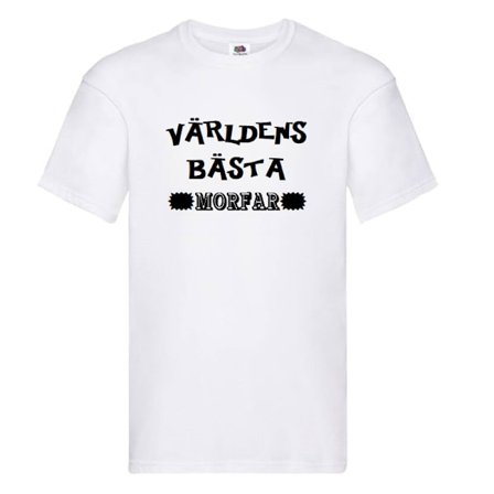 T-shirt - VÄRLDENS BÄSTA MORFAR