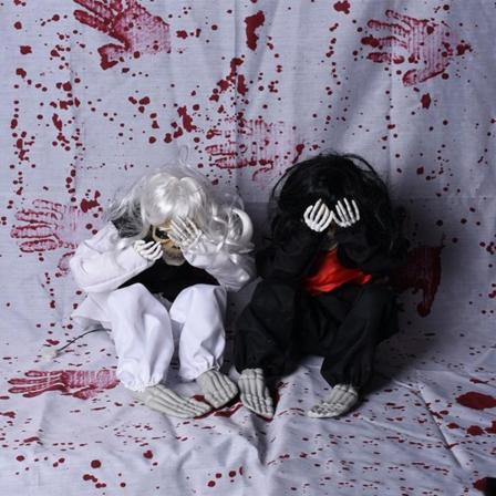 Halloweenin vapiseva itkevä aave nukke Ääniohjattu aave rekvisiitta Halloween-juhlien koristeet Haunted House rekvisiitta