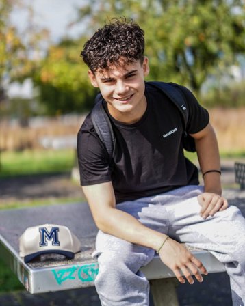 MAGGIORE Logo T-Shirt Musta T-paidat Pojat - Kids Brand Store