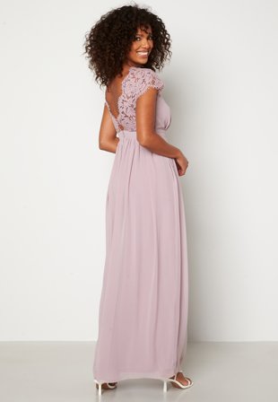 Bubbleroom Occasion Camellia Chiffon Gown Dusty lilac Klær