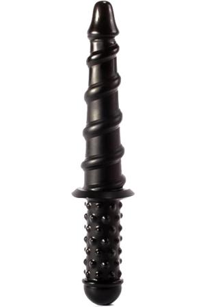 X-Men Sword Handle Butt Plug Black 35 cm Dildo kahvalla