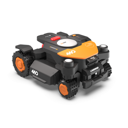 WORX-WR341E Landroid Vision Cloud AWD 1000m²-Firehjulsdrevet robotgressklipper med RTK og AI-kamera, 1000 m²-Tools & Garden-Robotgressklippere