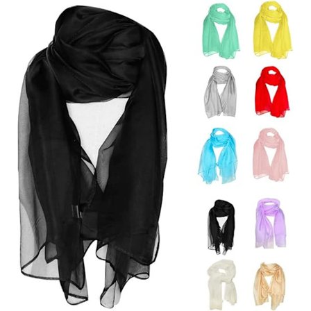 Chiffon huivi, huivit ja viitat naisille Pehmeä ja kevyt iltapuku Elegantti häämorsian Morsiusneito Huivit