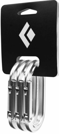 Black Diamond Oval Keylock 3-pack Polished - Klättring