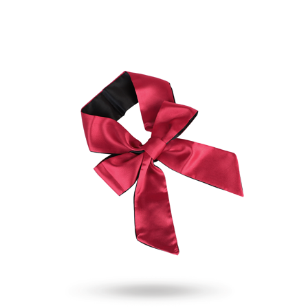 Vuxen: Satin Long Blindfold Red