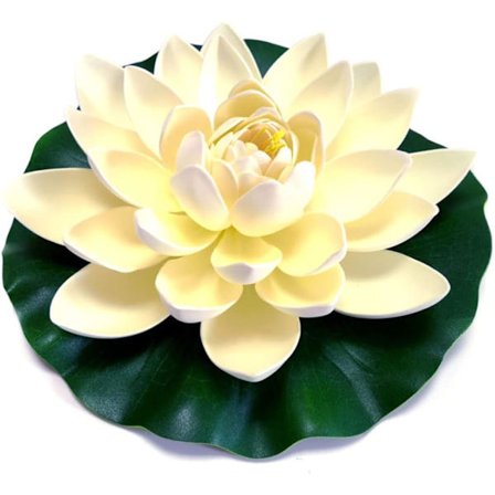 Hvit Kunstig Lotus Kunstige Dam Planter Flytende Dam