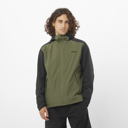 Salomon - Kurtki Odzież Outscape 2l Jkt Cb M - Grape Leaf / Deep Black