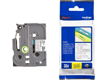 Brother Tape TZE145 18mm vit på klar - Lyreco - Kontorsmaskiner - Märkmaskiner och tape - Tape - Brother TZ