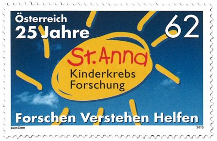 Østrig 2013 - Kræftforskning - Postfrisk frimærke
