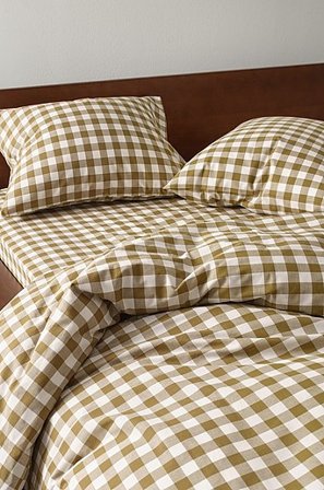 Jotex - Örngott 2-pack 50x60 Cm Ekologisk Bronsgrön/benvit LAUREN - Köp Örngott hos Jotex