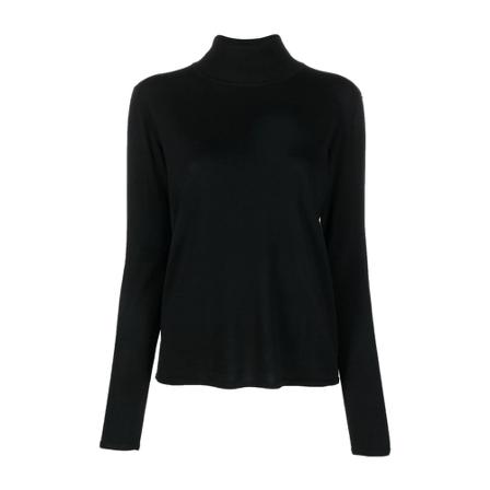 Aspesi Turtleneck svart, Dam Polotröjor, Dam, Storlek: XL