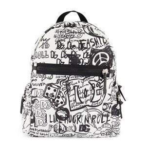 Kids - Dolce & Gabbana Branded Printed Backpack Black One Size - Bags - One size - Black
