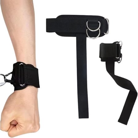 ING To-delt sæt med modstandsbånd - styrketræning - vægtløftningsarmbånd med D-ring