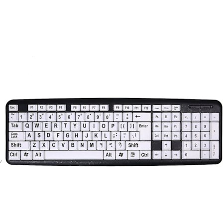 Store bogstaver tastatur kablet stort bogstav tastatur Usb tastaturer til svagtseende