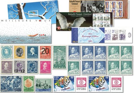 "Ældre abonnementspakke fra"Håndplukkede frimærker""