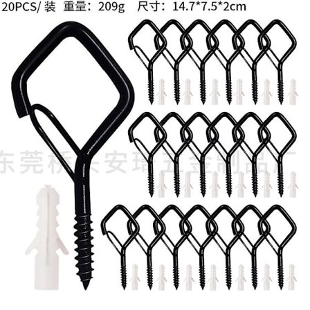 skruvkrokar, skruvkrok, rostfritt stål, tung vikt, med säkerhetsspänne