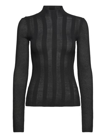 Lace Open Stitch Sweater Black Calvin Klein