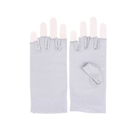 1 par Anti UV-handskar UV-sköldhandske Fingerlös manikyrspik