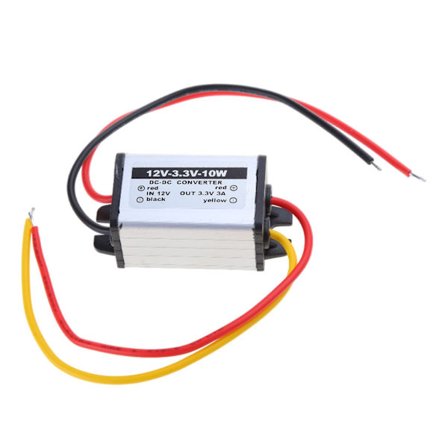DC til DC Konverter 12V til 3.3V Strømforsyningsmodul Vandtæt