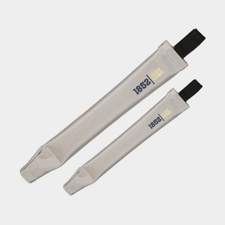 1852-Marine vantskruvsskydd grå 37cm i slitstark polyester för skydd av segel och linor mot vassa vantskruvar