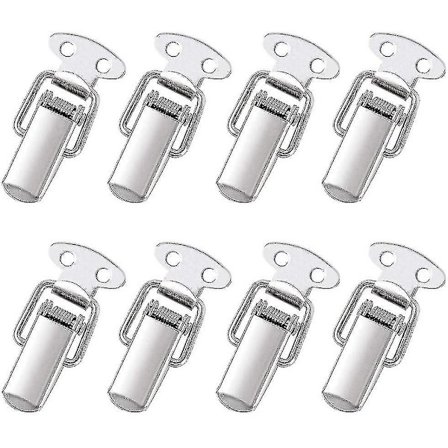 8 stk. Håndtak Låsefjær Lås Med Haken Rustfritt Stål Fjær Lås