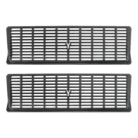 Luftventildekselgitter Kompatibel 2021 2022 Tesla Model Y - 2 Pakke Svart