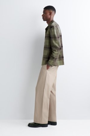 COS Homme Chemise Décontractée En Maille De Coton in Vert